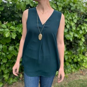 Forest green H&M blouse
